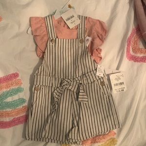 Overalls with T-shirt underneath